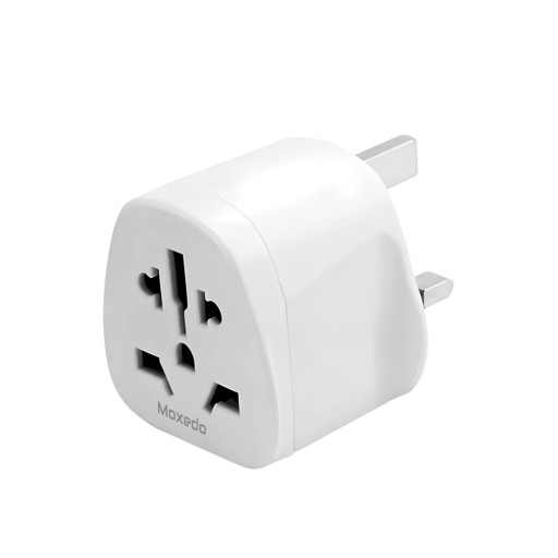 محول وقابس سفر عالمي "موكسيدو" تحويل المقابس العالمية إلى قابس UK ذو 3 رؤوس Moxedo Universal Travel Conversion Socket Multi-Plug World to UK Travel Adapter (3 Pin UK)