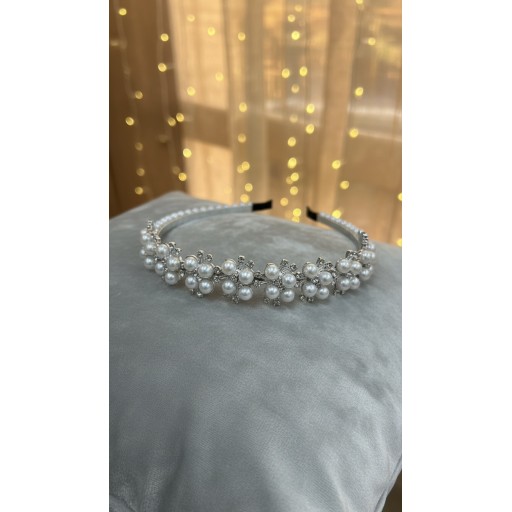 طوق شعر لؤلؤ Pearl headband
