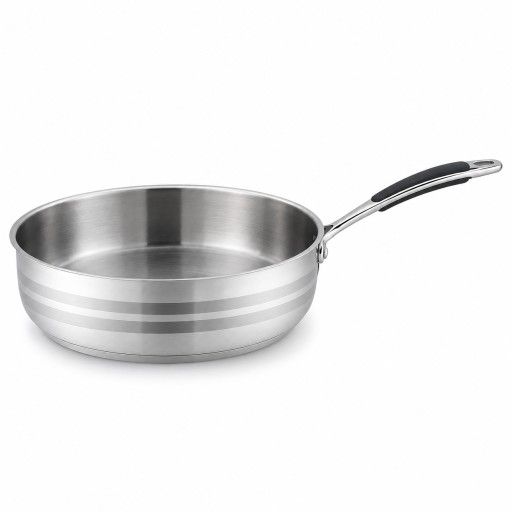 مقلاة أسترا ستانلس ستيل 28 سم – سعة 5 لتر English Name: Astra Stainless Steel Frying Pan 28 cm