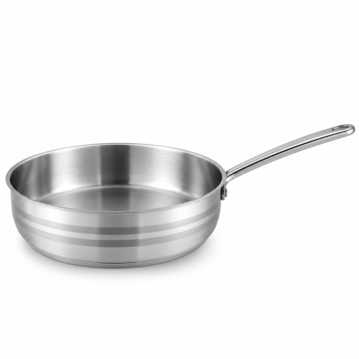 مقلاة أسترا برو ستانلس ستيل 26 سم – سعة 3.7 لتر Astra Pro Stainless Steel Frying Pan 26 cm – 3.7L