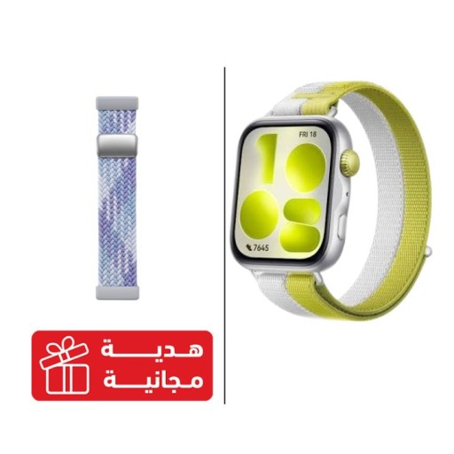 ساعة هواوي الذكية فيت 5 + هدية سير ساعة HUAWEI WATCH FIT 5 Smartwatch + Gift Watch Strap