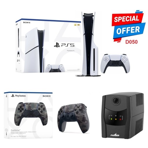 PLAYSTATION PLAYSTATION PS5 Slim Camo Duo Power Bundle