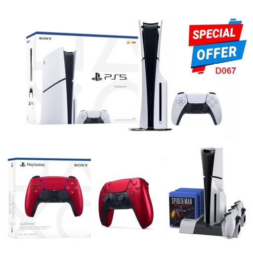 PLAYSTATION PLAYSTATION PS5 Slim Volcanic Duo Bundle