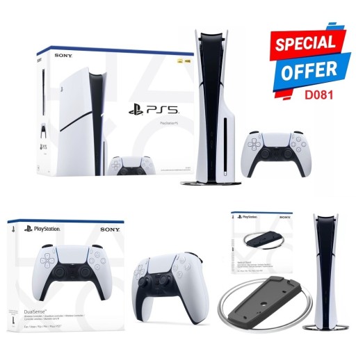 PLAYSTATION PLAYSTATION PS5 Slim Classic Duo Vertical Stand Bundle