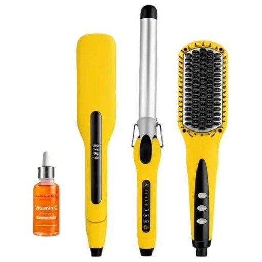 مجموعة تصفيف الشعر 2 في 1 من إنزو ENZO Professional Platinum Collection Duo Hair Styler