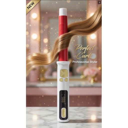 جهاز كيرلي للشعر الدوار من إنزو ENZO Professional Automatic Rotating Hair Curler
