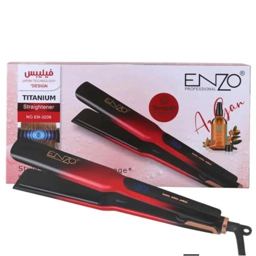 كاوية شعر بتقنية التيتانيوم من إنزو ENZO Professional Titanium Hair Straightener