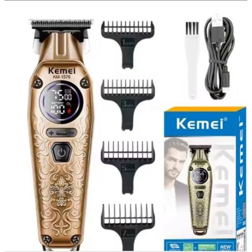 ماكينة الحلاقة بشاشة رقمية من كيمي Kemei Hair Trimmer with Digital Display