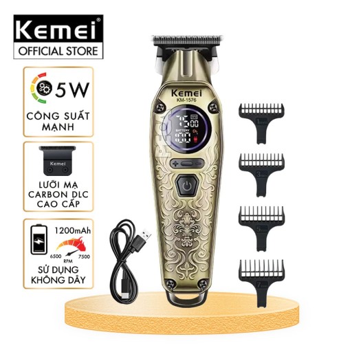 ماكينة الحلاقة بشاشة رقمية من كيمي Kemei Hair Trimmer with Digital Display