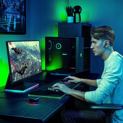 سماعات الأذن اللاسلكية Razer Hammerhead Pro HyperSpeed المخصصة للألعاب، للكمبيوتر الشخصي وPlayStation Razer Hammerhead Pro HyperSpeed Wireless Gaming Earbuds for PC, Playstation, Switch, Mobile