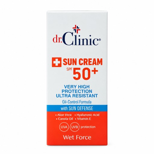 واقي شمس دكتور كلينيك SPF 50+ للتحكم بالدهون – 50 مل Dr. Clinic Sun Cream SPF 50+ Oil-Control Formula – 50ml