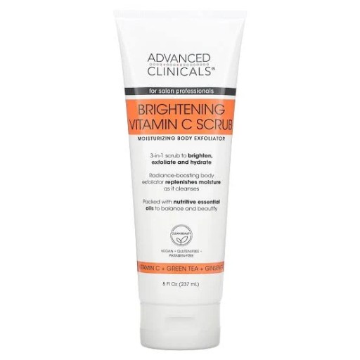 ADVANCED CLINICALS Brightening Vitamin C Scrub سكراب مقشر للجسم بالفيتامين سي