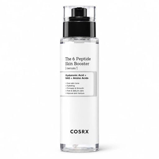 COSRX the 6 peptide skin booster hyaluronic acid + NGA + Amino acids معالج البشرة بالببتيدات والهايلرونك اسد والاحماض الامينية من كوزركس - 150 Ml