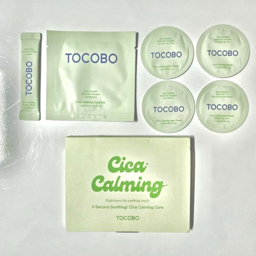 TOCOBO Cica Calming Trial Kit مجموعة العناية بالبشرة من توكوبو بحجم السفر
