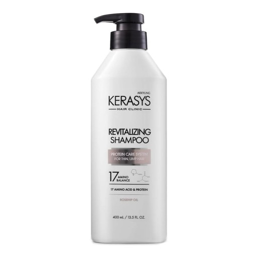 AEKYUNG KERASYS revitalizing shampoo protein care system for thin limp hair شامبو الشعر الضعيف من ايكيونك كيراساس - 400 Ml