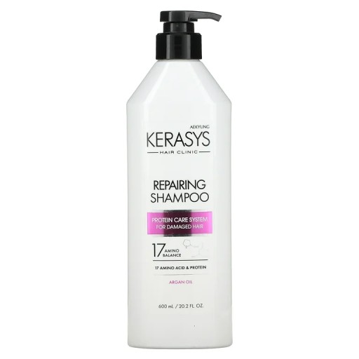 AEKYUNG KERASYS repairing shampoo protein care system for damaged hair شامبو الشعر المتضرر من ايكيونك كيراساس - 400 Ml
