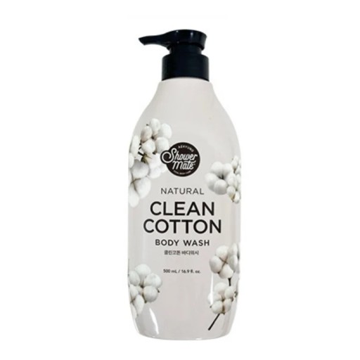 AEKYUNG KERASYS shower mate natural clean cotton body wash غسول الجسم بالقطن من ايكيونك كيراساس