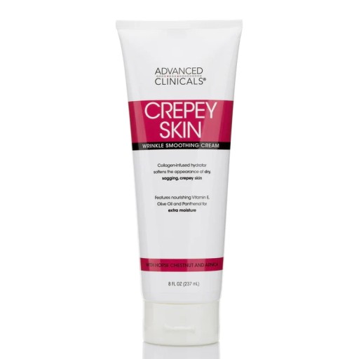 ADVANCED CLINICALS crepey skin wrinkle smoothing cream كريم علاج التجاعيد من ادفانسد كلينيكالز