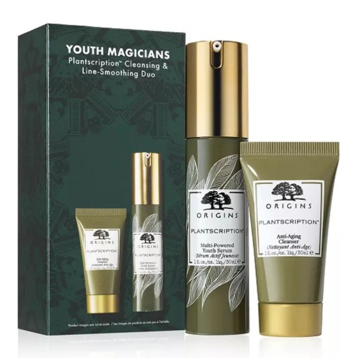 ORIGINS Youth Magicians Plantscription Cleansing & Line Smoothing Duo بكج ثنائي العناية بالبشرة من اورجنز