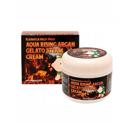 Elizavecca Face Care Aqua Rising Argan Gelato Steam Cream كريم الاكوا البخاري من اليزافيكا