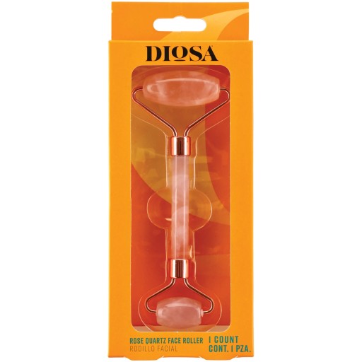 DIOSA Rose Quartz Facial Roller 1Pc رولة تدليك الوجه بحجر الكوارتز