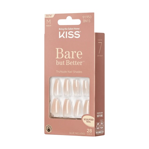 KISS Bare But Better M 28 Nails Glue Included BN15 (Embrace It)