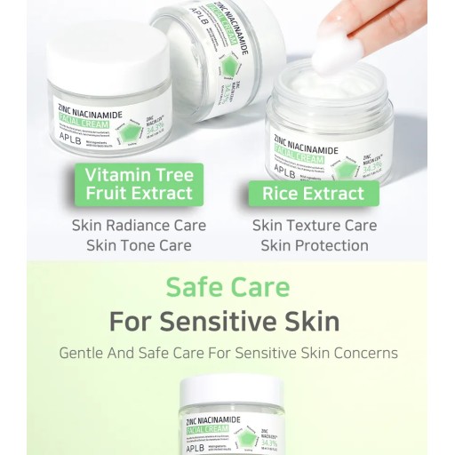 APLB Zinc Niacinamide Facial Cream 34.3% كريم الزنك نياسينمايد