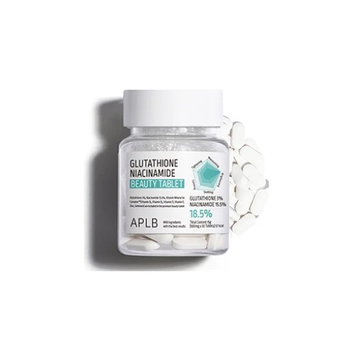 APLB glutathione niacinamide beauty tablet 18.5% اقراص الكلوتاثيون و النياسينمايد