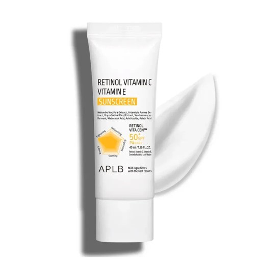 APLB retinol vitamin C vitamin E Sunscreen 50% واقي الشمس بالريتنول والفيتامين سي و اي من البا