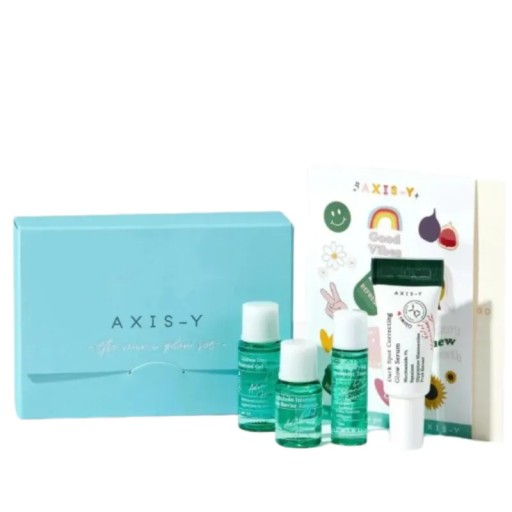 AXIS Y Mini Glow Set بكج العناية بالبشرة بالحجم الميني من اكسز واي