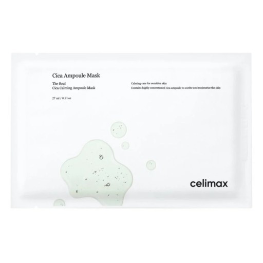 CELIMAX The Real Cica Calming Ampoule Mask Set ماسك العناية بالبشرة الحساسة بخلاصة السيكا من سيليماكس