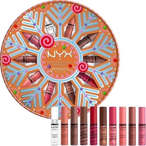 NYX professional makeup butter gloss lip gloss vault palette de gloss pour les levres