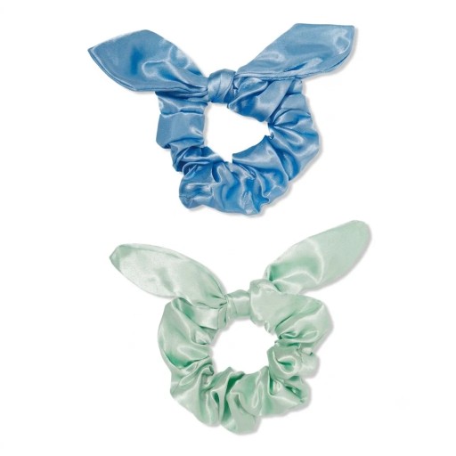 SWEET AND SHIMMER satin hair ties 2 count