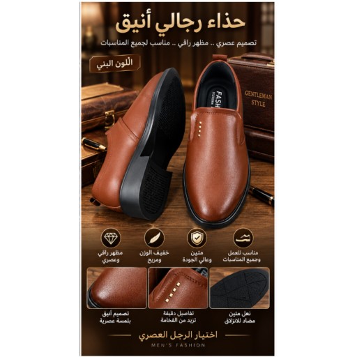 حذاء رجالي جلدي Men's Leather Shoes