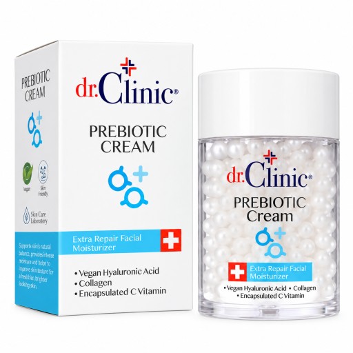 كريم دكتور كلينيك بريبايوتيك المرطب والمجدد للوجه 100 مل Dr. Clinic Prebiotic Cream Extra Repair Facial Moisturizer 100ml