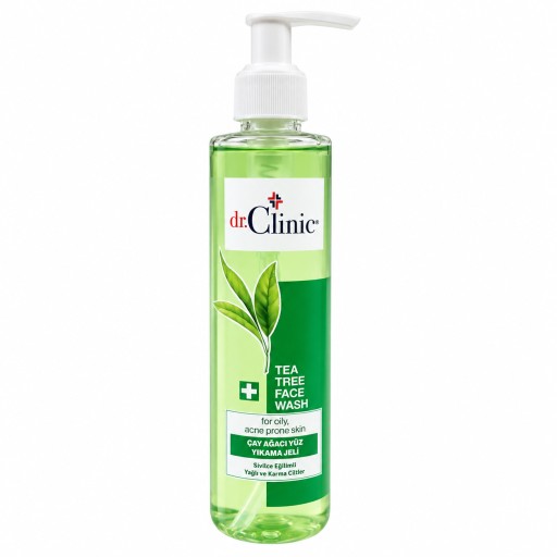 غسول جل دكتور كلينيك للوجه بخلاصة شجرة الشاي – 200 مل Dr.Clinic Tea Tree Face Wash Gel – 200 ml