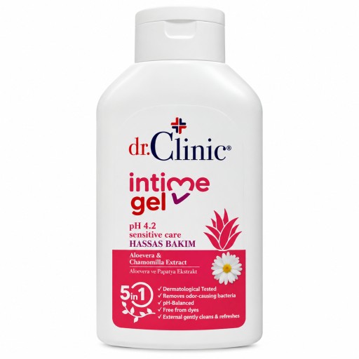 جل دكتور كلينك للعناية بالمناطق الحساسة بالصبار والبابونج Dr. Clinic Intime Gel Sensitive Care