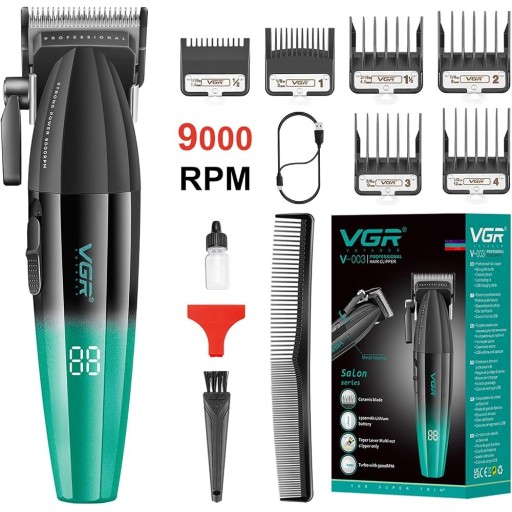 ماكينة حلاقة احترافية VGR V-003 بشاشة رقمية VGR V-003 Professional Hair Clipper