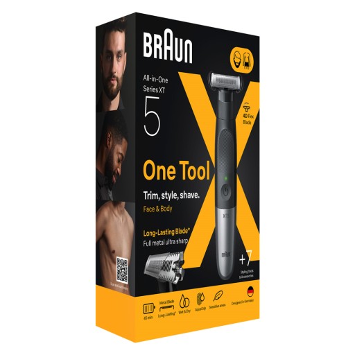 ماكينة حلاقة وتشذيب براون أصلية سيرياس XT5 للجسم والوجه - موديل XT5100 (Braun All-in-One Series XT5 - XT5100 Body & Face) Braun All in one Series XT5 XT 5100 B&F