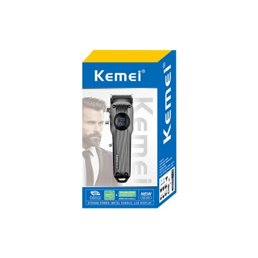 ماكينة الحلاقة بشاشة رقمية من كيمي Kemei Hair Clipper with Digital Display