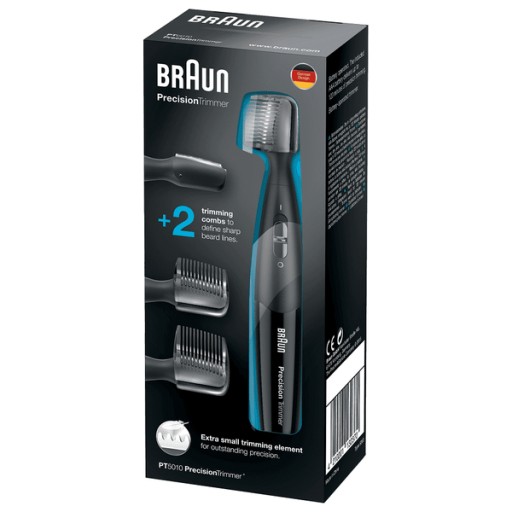 ماكينة براون الدقيقة لتحديد وتشذيب شعر الوجه والتفاصيل - موديل PT5010 Braun Precision Trimmer PT5010