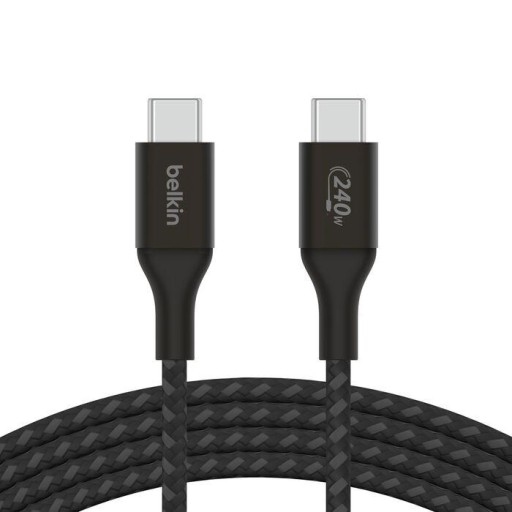 belkin Belkin Boostcharge Braided usb-c To usb-c Cable 240W black power: 240w