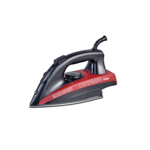 مكواة بخار من بلاك+ديكر X2200-B5 ذو قاعدة غير لاصقة 2200واط Black&Decker X2200-B5 2200W STEAM IRON WITH NONSTICK SOLEPLATE
