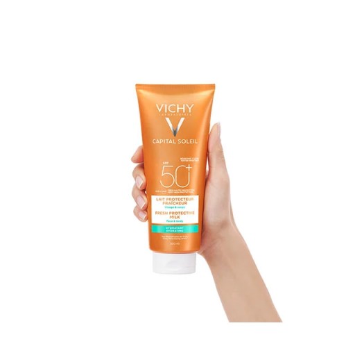فيجي واقي شمس للوجه وجسم VICHY CAPITAL SOLEIL lait hydratant fraicheur SPF50 300 ml