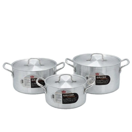 سيت جداري فافون المنيوم حجم وسط Aluminum Pot Set - 3 piece