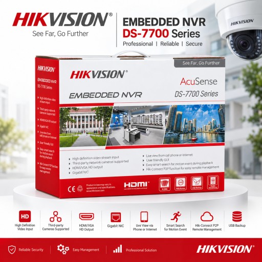 مسجل فيديو شبكيNVR) DS-7700 Series ) من Hikvision Hikvision AcuSense DS-7700 Series
