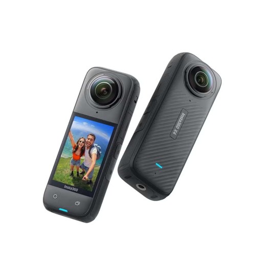 كاميرا Insta360 X4 8K 360 درجة – مجموعة المغامرات (عصا سيلفي غير مرئية وبطارية احتياطية) Insta360 X4 8K 360 Action Camera – Adventure Kit (Invisible Selfie Stick & Spare Battery)