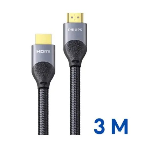 كيبل HDMI 2.0 بدقة 4K وتردد 60 هرتز بطول 3 متر Philips HDMI 2.0 Cable 4K 60Hz 3M
