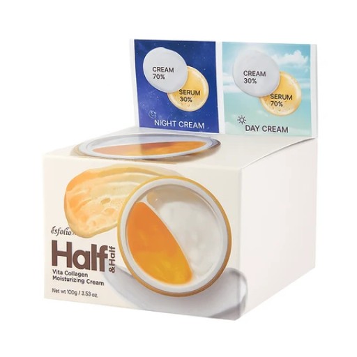 كريم مرطب إيسفوليو فيتا كولاجين هاف آند هاف 100 جم Esfolio Vita Collagen Moisturizing Cream Half & Half 100g 3.53 Oz