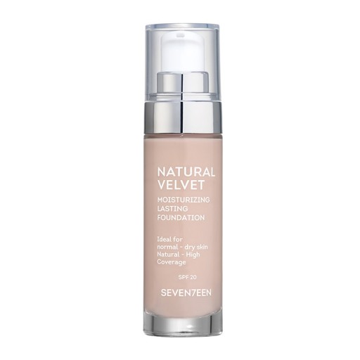 كريم أساس مرطب يدوم طويلاً Natural Velvet Moisturizing Lasting Foundation